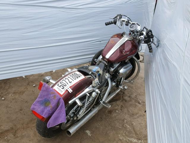 1HD1CT3188K438717 - 2008 HARLEY-DAVIDSON XL1200 C BURGUNDY photo 4