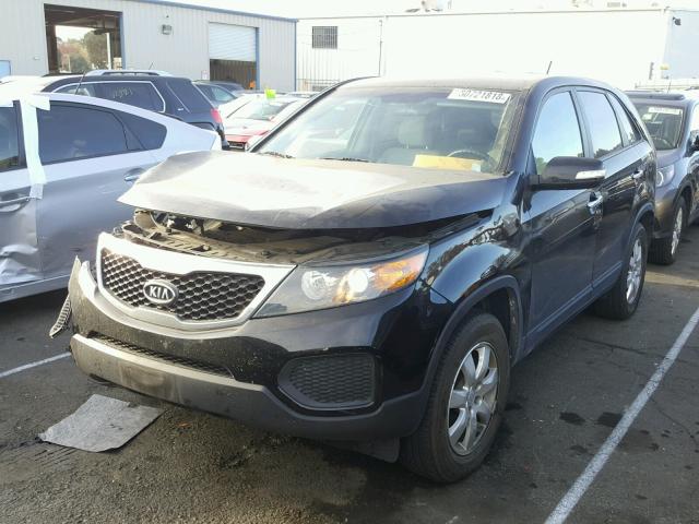 5XYKT3A12BG153453 - 2011 KIA SORENTO BA BLACK photo 2