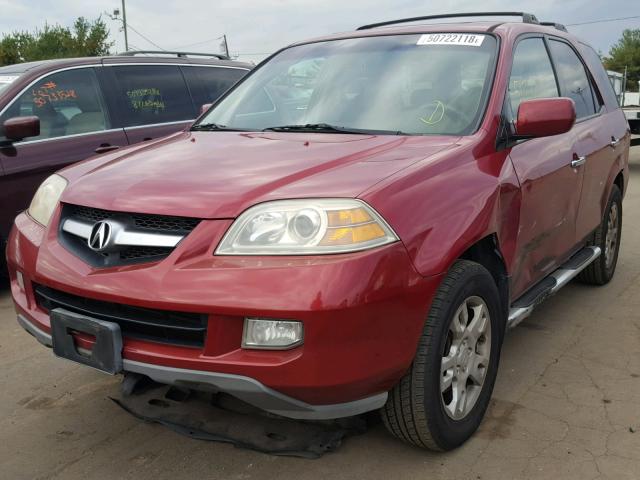 2HNYD18825H542785 - 2005 ACURA MDX TOURIN RED photo 2