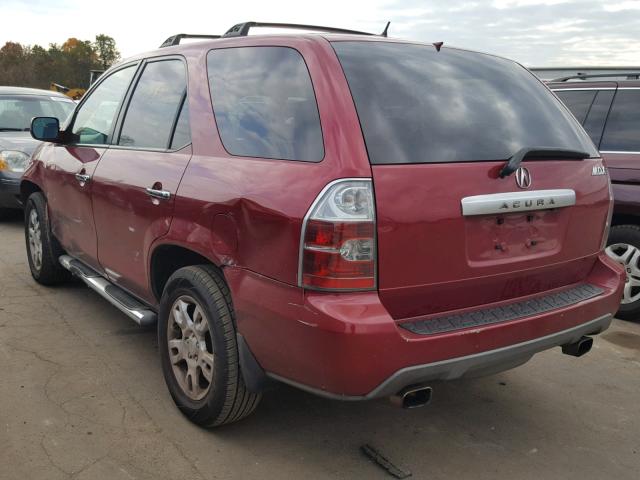 2HNYD18825H542785 - 2005 ACURA MDX TOURIN RED photo 3