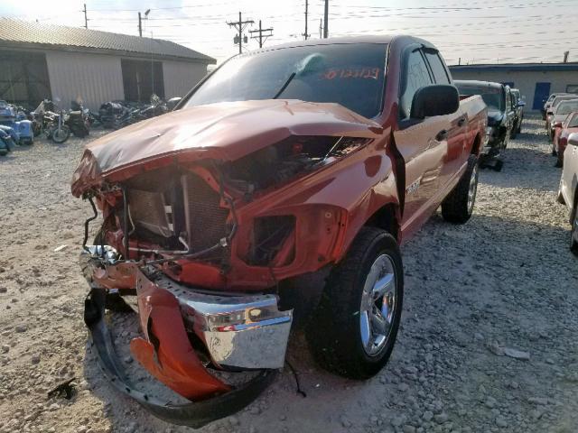 1D7HU18218S530826 - 2008 DODGE RAM 1500 S ORANGE photo 2