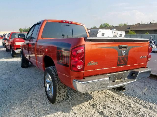 1D7HU18218S530826 - 2008 DODGE RAM 1500 S ORANGE photo 3