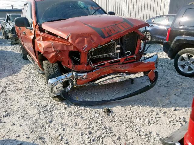 1D7HU18218S530826 - 2008 DODGE RAM 1500 S ORANGE photo 9