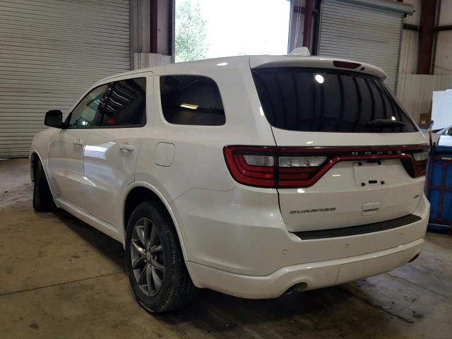 1C4RDHDG1HC774270 - 2017 DODGE DURANGO GT WHITE photo 3