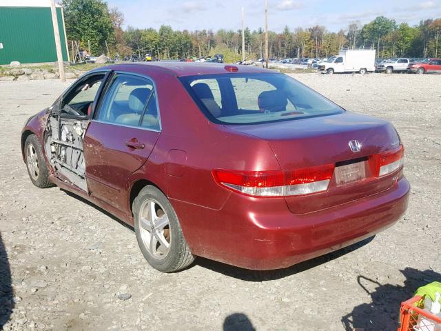 JHMCM56864C000468 - 2004 HONDA ACCORD EX RED photo 3