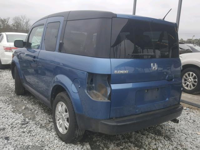 5J6YH18758L015181 - 2008 HONDA ELEMENT EX BLUE photo 3