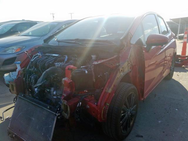 3HGGK5H66JM732292 - 2018 HONDA FIT SPORT RED photo 2