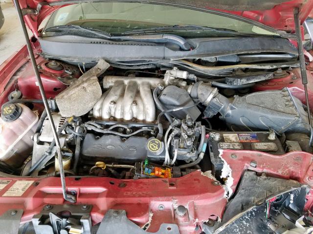 1FAFP55U3YA271838 - 2000 FORD TAURUS SES MAROON photo 7