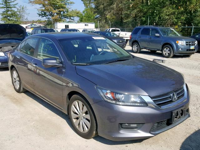 1HGCR2F8XFA093559 - 2015 HONDA ACCORD EXL GRAY photo 1