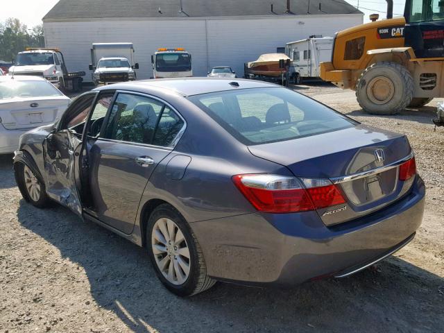 1HGCR2F8XFA093559 - 2015 HONDA ACCORD EXL GRAY photo 3