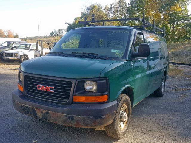 1GTHG35U971196228 - 2007 GMC SAVANA G35 GREEN photo 2