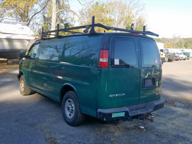 1GTHG35U971196228 - 2007 GMC SAVANA G35 GREEN photo 3