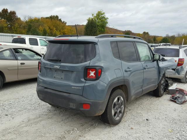 ZACCJBAB3HPF29258 - 2017 JEEP RENEGADE S BLUE photo 4