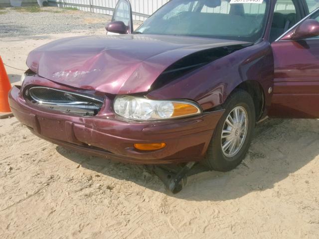 1G4HP52K844156517 - 2004 BUICK LESABRE CU BURGUNDY photo 10