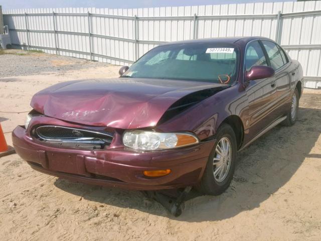 1G4HP52K844156517 - 2004 BUICK LESABRE CU BURGUNDY photo 2