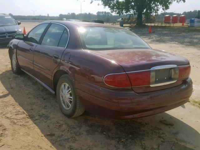 1G4HP52K844156517 - 2004 BUICK LESABRE CU BURGUNDY photo 3