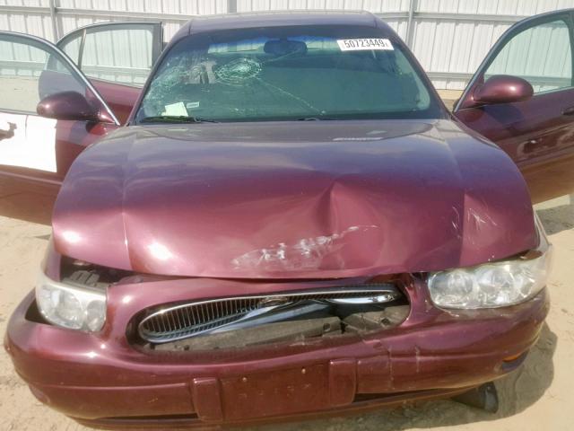 1G4HP52K844156517 - 2004 BUICK LESABRE CU BURGUNDY photo 7