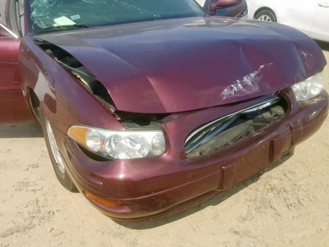 1G4HP52K844156517 - 2004 BUICK LESABRE CU BURGUNDY photo 9