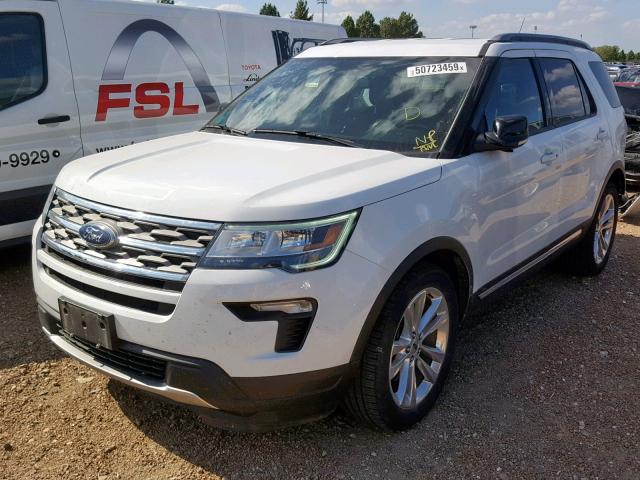 1FM5K7D88JGA67734 - 2018 FORD EXPLORER X WHITE photo 2