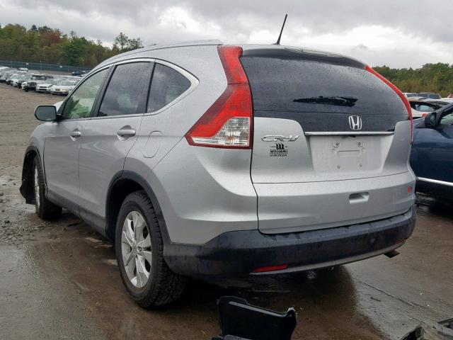 JHLRM3H79CC006660 - 2012 HONDA CR-V EXL SILVER photo 3