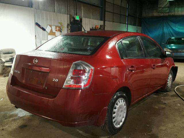 3N1AB61E87L637195 - 2007 NISSAN SENTRA 2.0 RED photo 4