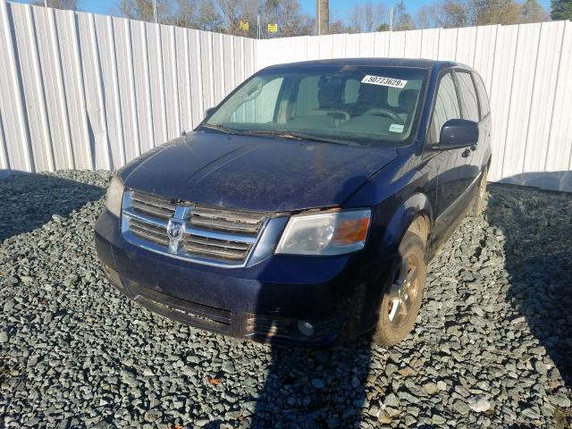 2D8HN54P88R693833 - 2008 DODGE GRAND CARA BLUE photo 2