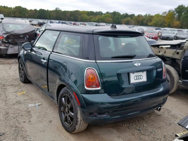 WMWMF3C53ATZ28035 - 2010 MINI COOPER GREEN photo 3