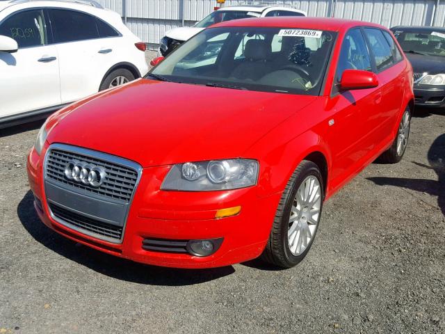 WAUNF78P28A091211 - 2008 AUDI A3 2.0 PRE RED photo 2