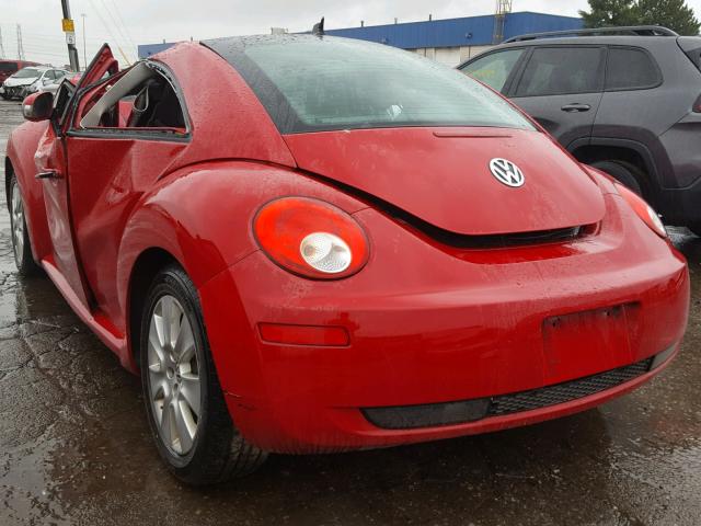 3VWRW3AG1AM011829 - 2010 VOLKSWAGEN NEW BEETLE RED photo 3