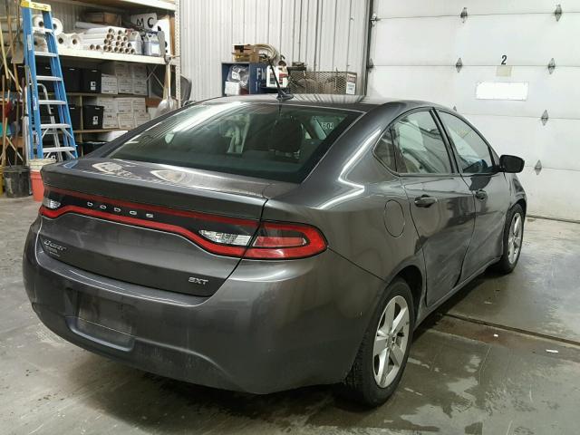 1C3CDFBB3GD689218 - 2016 DODGE DART SXT GRAY photo 4