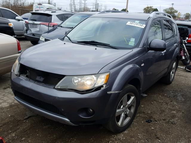 JA4MT41X58Z008169 - 2008 MITSUBISHI OUTLANDER GRAY photo 2