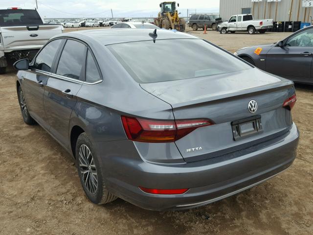 3VWE57BU1KM046451 - 2019 VOLKSWAGEN JETTA SEL GRAY photo 3