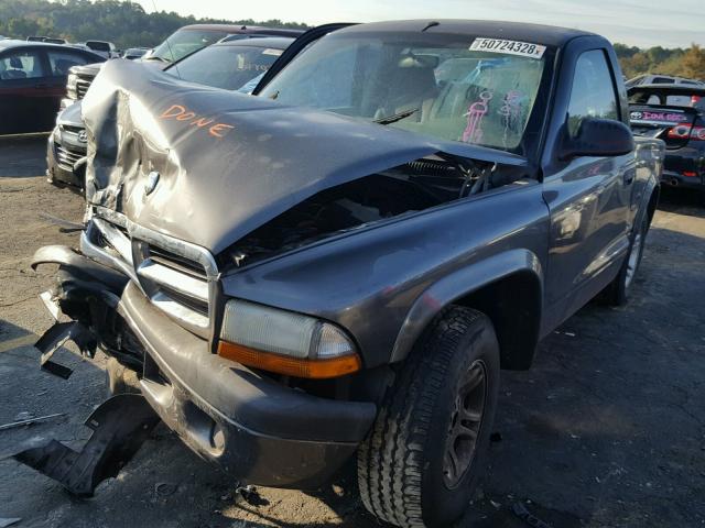 1D7FL36K94S588489 - 2004 DODGE DAKOTA SPO BLACK photo 2