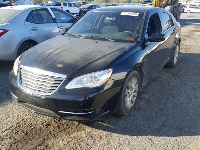 1C3CCBAB8CN144956 - 2012 CHRYSLER 200 LX BLACK photo 2