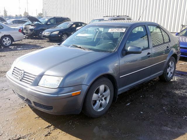 3VWSR69M44M076425 - 2004 VOLKSWAGEN JETTA GLS GRAY photo 2