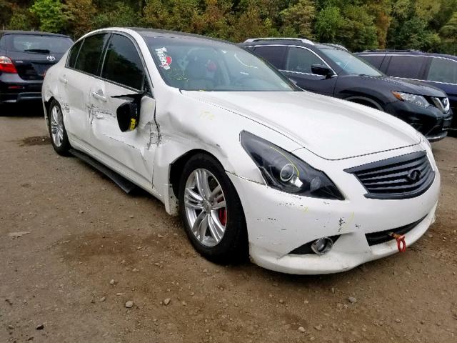 JN1CV6AR1DM754508 - 2013 INFINITI G37 WHITE photo 1