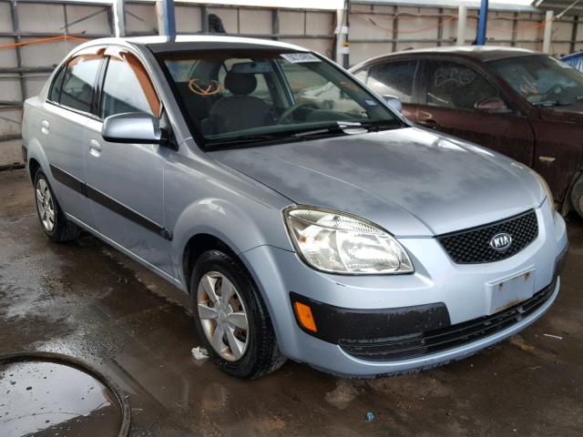 KNADE123666161648 - 2006 KIA RIO BLUE photo 1