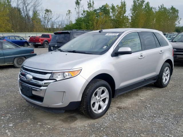 2FMDK3J92CBA57504 - 2012 FORD EDGE SEL GRAY photo 2