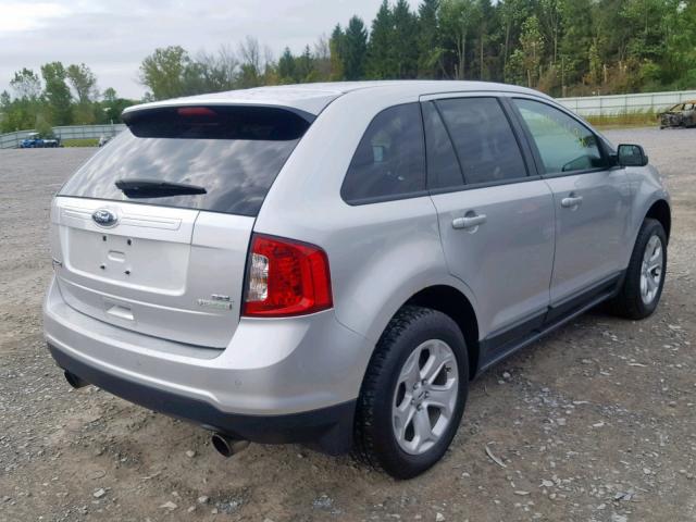 2FMDK3J92CBA57504 - 2012 FORD EDGE SEL GRAY photo 4