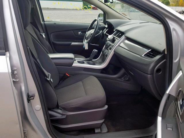 2FMDK3J92CBA57504 - 2012 FORD EDGE SEL GRAY photo 5