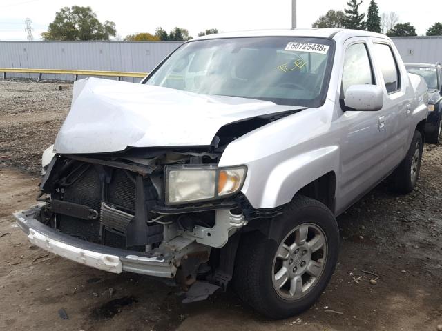 2HJYK16586H505919 - 2006 HONDA RIDGELINE SILVER photo 2