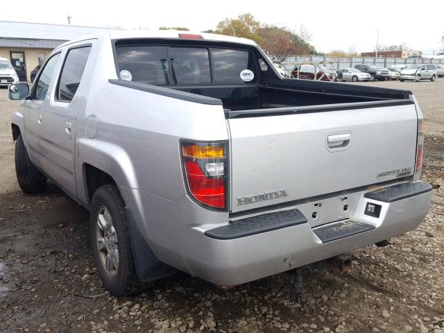 2HJYK16586H505919 - 2006 HONDA RIDGELINE SILVER photo 3