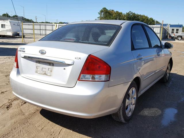 KNAFE121275390472 - 2007 KIA SPECTRA EX SILVER photo 4