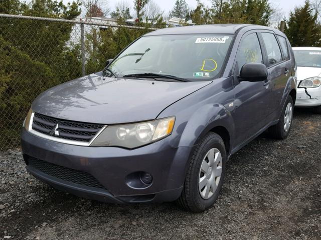 JA4MS31X37Z004651 - 2007 MITSUBISHI OUTLANDER GRAY photo 2