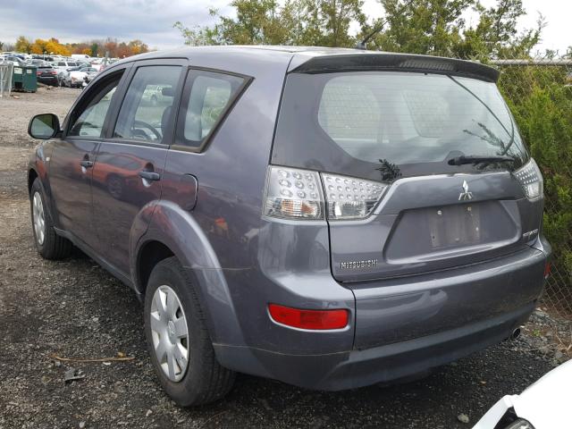 JA4MS31X37Z004651 - 2007 MITSUBISHI OUTLANDER GRAY photo 3