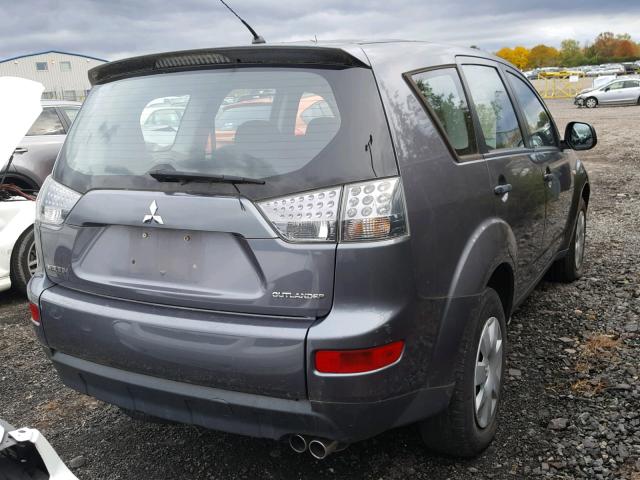 JA4MS31X37Z004651 - 2007 MITSUBISHI OUTLANDER GRAY photo 4