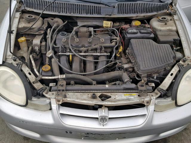 1B3ES46C42D501544 - 2002 DODGE NEON SE SILVER photo 7