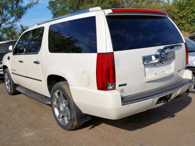 1GYFK26259R107279 - 2009 CADILLAC ESCALADE E WHITE photo 3