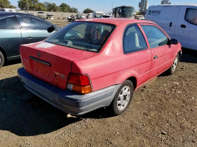 JT2AC52LXV0215188 - 1997 TOYOTA TERCEL CE RED photo 4