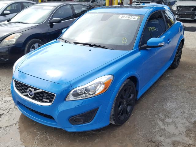 YV1672MKXD2308438 - 2013 VOLVO C30 T5 BLUE photo 2